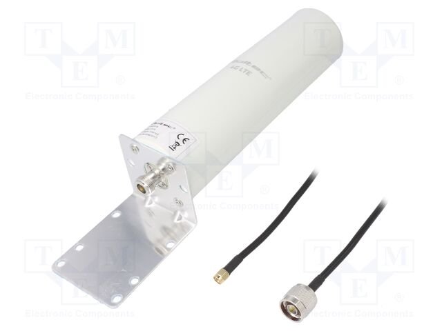 Antenna; white; N,SMA; 50W; 600÷2700MHz; 50Ω; 3m; 30dBi; -45÷80°C