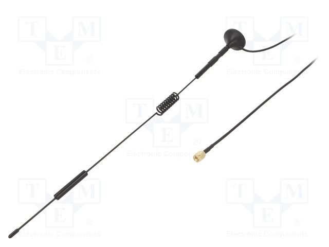 Antenna; black; SMA; 50W; 600÷2700MHz; 50Ω; 3m; 7dBi; -45÷80°C; RG174