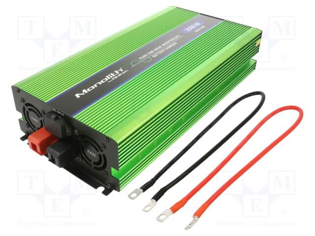 Power supply: UPS; 1kW; 230V; Schuko; 180x400x70mm; 50Hz; Ubatt: 12V