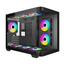 Armaggeddon Gaming Case M-ATX AQUARON X-CURVE 285 Black