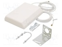 Antenna; white; SMA; 50W; 600÷2700MHz; 50Ω; 3m; 14dBi; -20÷85°C; RG58