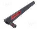Antenna; black-red; SMA; 50W; 2.4÷2.5GHz,5.1÷5.8GHz; 50Ω; 0.195m