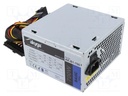 Power supply: computer; ATX; 700W; 3.3/5/12V; Features: fan 12cm