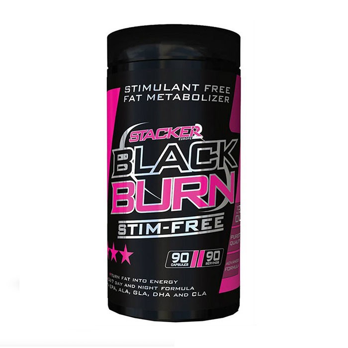 Stacker2 Black Burn Stim Free 90 Caps - 90 Servings