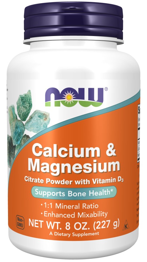 Now Calcium & Magnesium Powder 227 g - 45 Servings