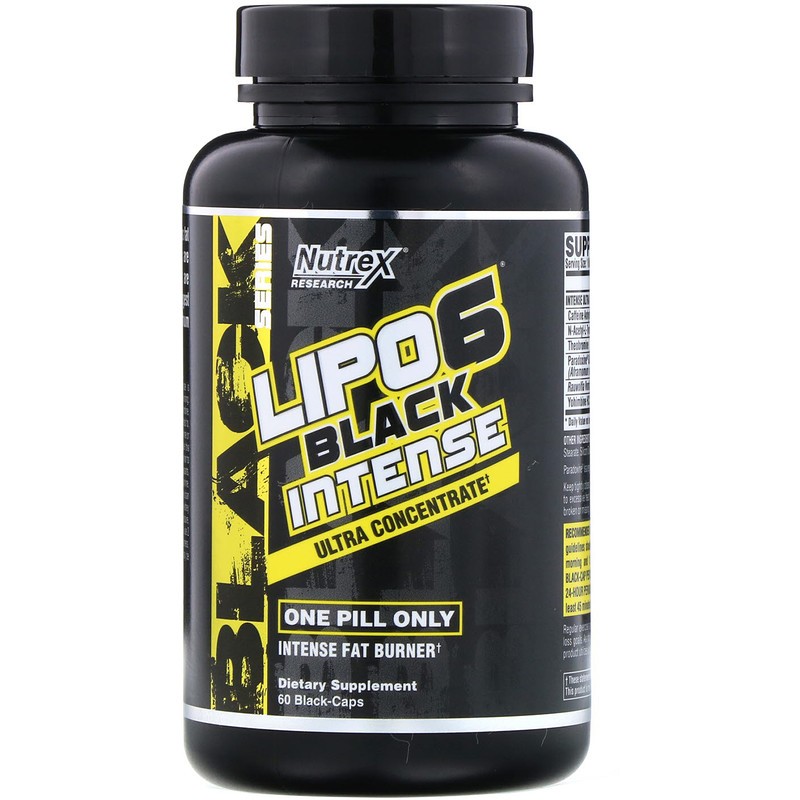Nutrex  Lipo-6 Black Intense, Ultra Concentrate, 60 Caps