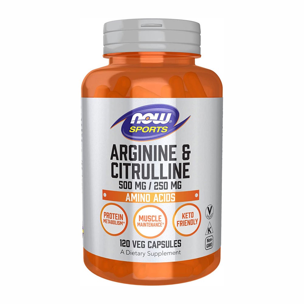 NOW Foods Arginine & Citrulline 120 Vcaps - 120 Servings