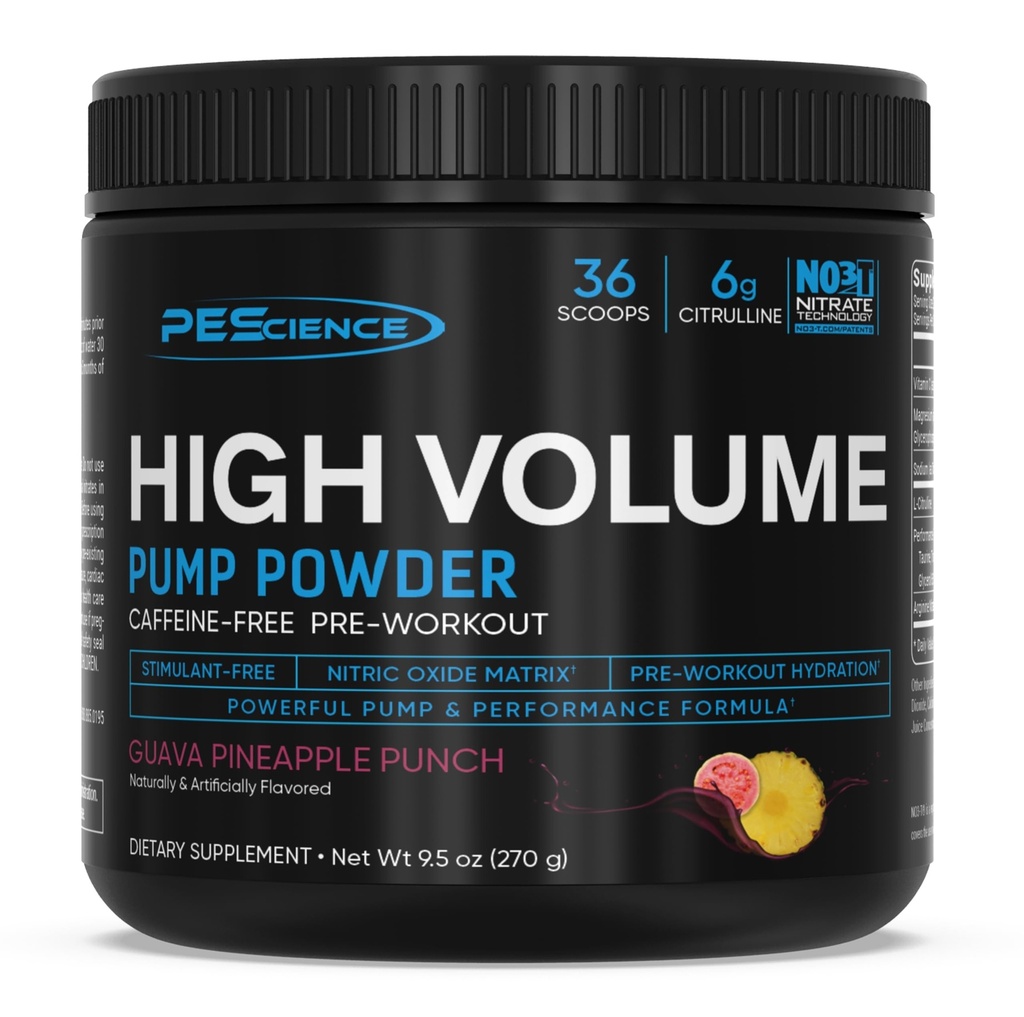 PEScience High Volume Caffeine-Free Pre-workout 270 g