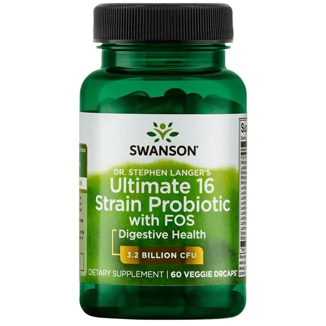 SWANSON PROBIOTICS ULTIMATE 16 STRAIN PROBIOTIC WITH TRACE MINERALS  60 Caps - 60 Servings