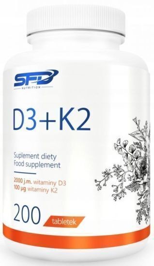 SFD VITAMIN D3 + K2 200 Tabs - 200 Servings