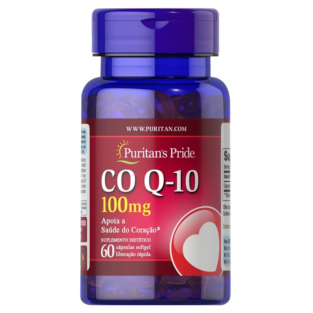 Puritan's Pride Co Q-10 100 mg 60 Softgels - 60 Servings
