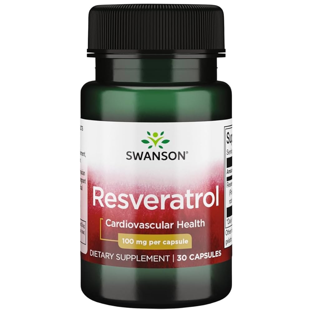 Swanson Resveratrol 100 mg 30 Caps - 30 Servings