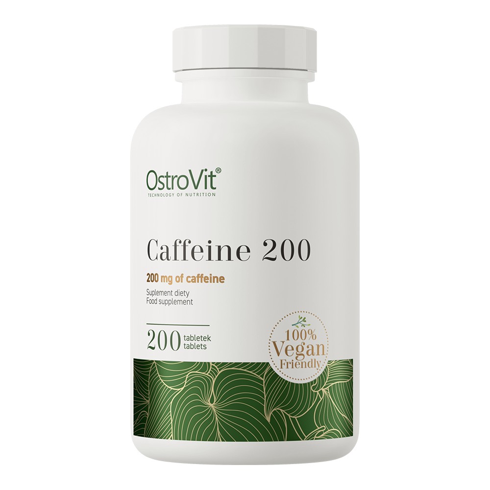 OstroVit Caffeine 200 mg VEGE 200 Tabs - 200 Servings