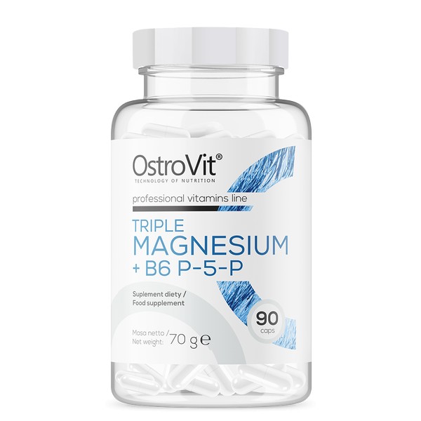 OstroVit Triple Magnesium 90 Caps - 30 Servings
