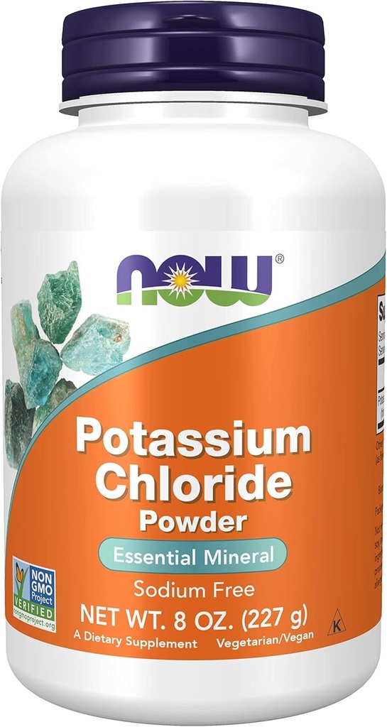 NOW Foods Potassium Chloride Powder 227 g - 324 Servings