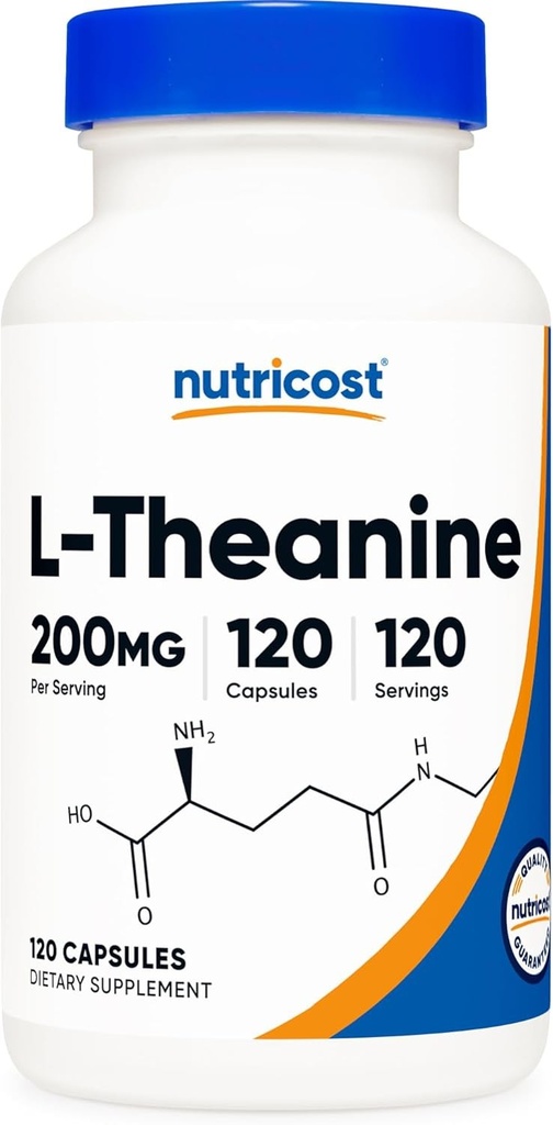 Nutricost L-Theanine 200 mg 120 Caps - 120 Servings