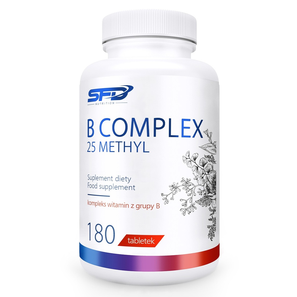 SFD Nutrition B Complex 25 Methyl 180 Tabs - 180 Servings
