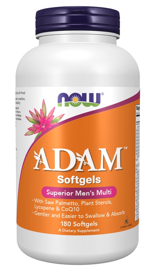 NOW Foods ADAM Multi-Vitamin for Men 180 Softgels - 90 Servings