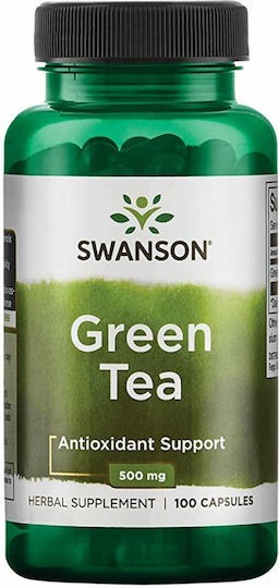 Swanson Green Tea 500 mg - 100 Caps - 100 Servings
