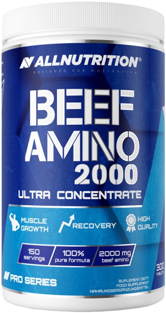 Exp 30/09/2025 ALL Nutrition Beef Amino 2000 300 Tabs - 150 Servings