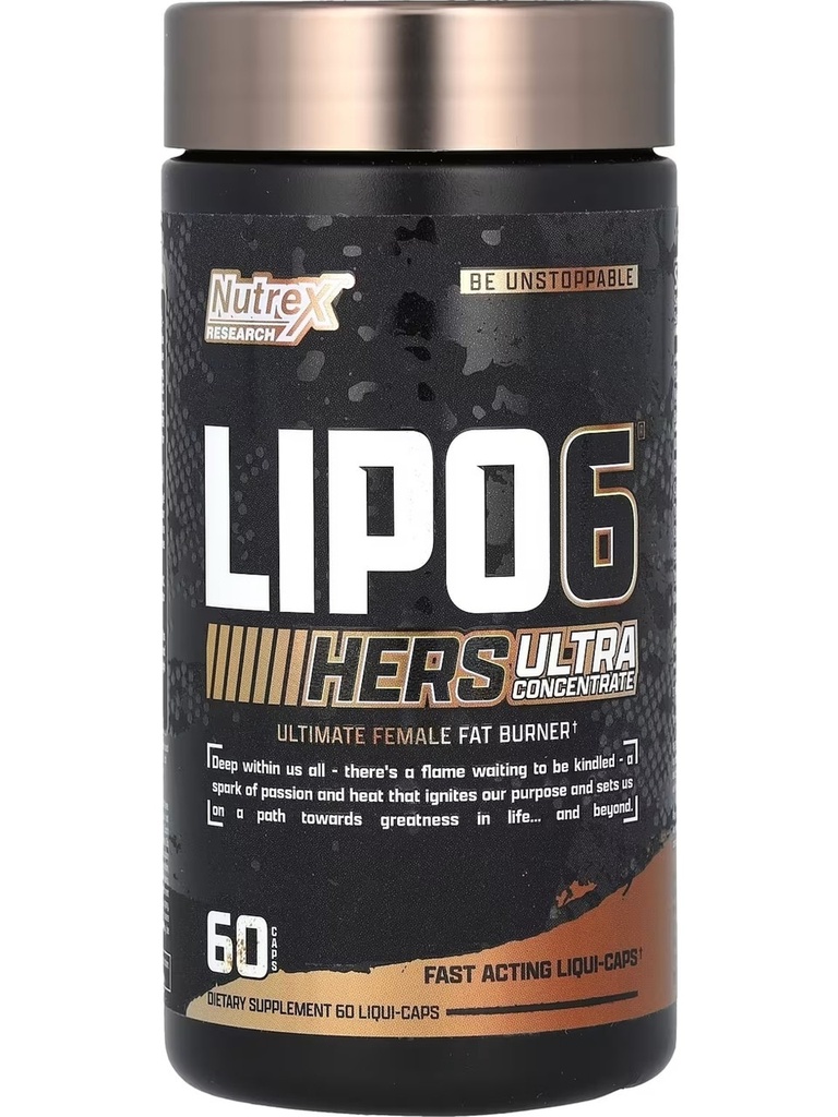 Nutrex  Lipo 6  Black Hers Ultra Concentrate 60 Caps - 60 Servings