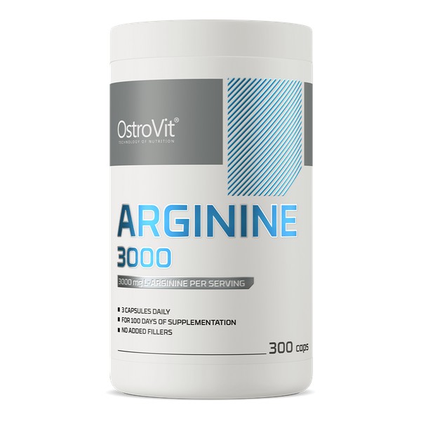 OstroVit Arginine 3000 300 Caps - 100 Servings