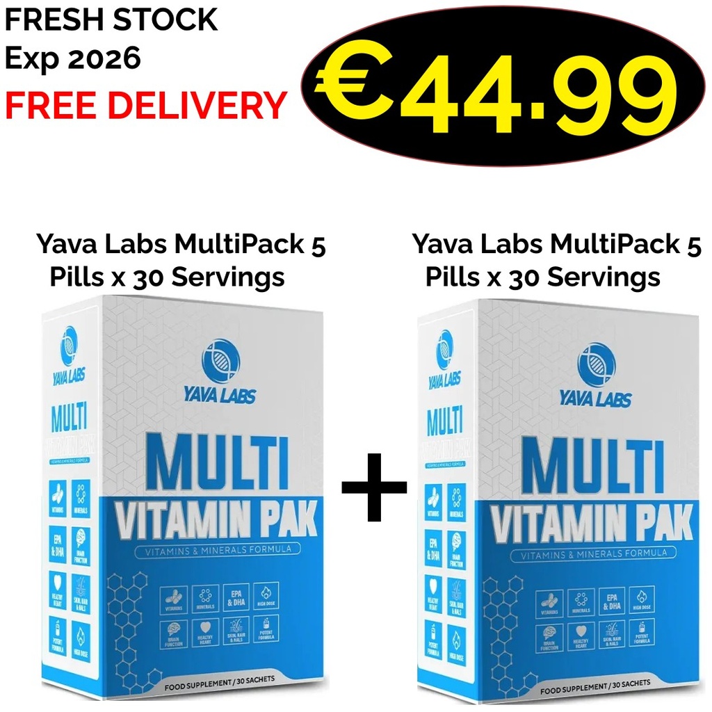 1+1 FRESH STOCK!!! Yava Labs MultiPack 5 Pills x 60 Servings