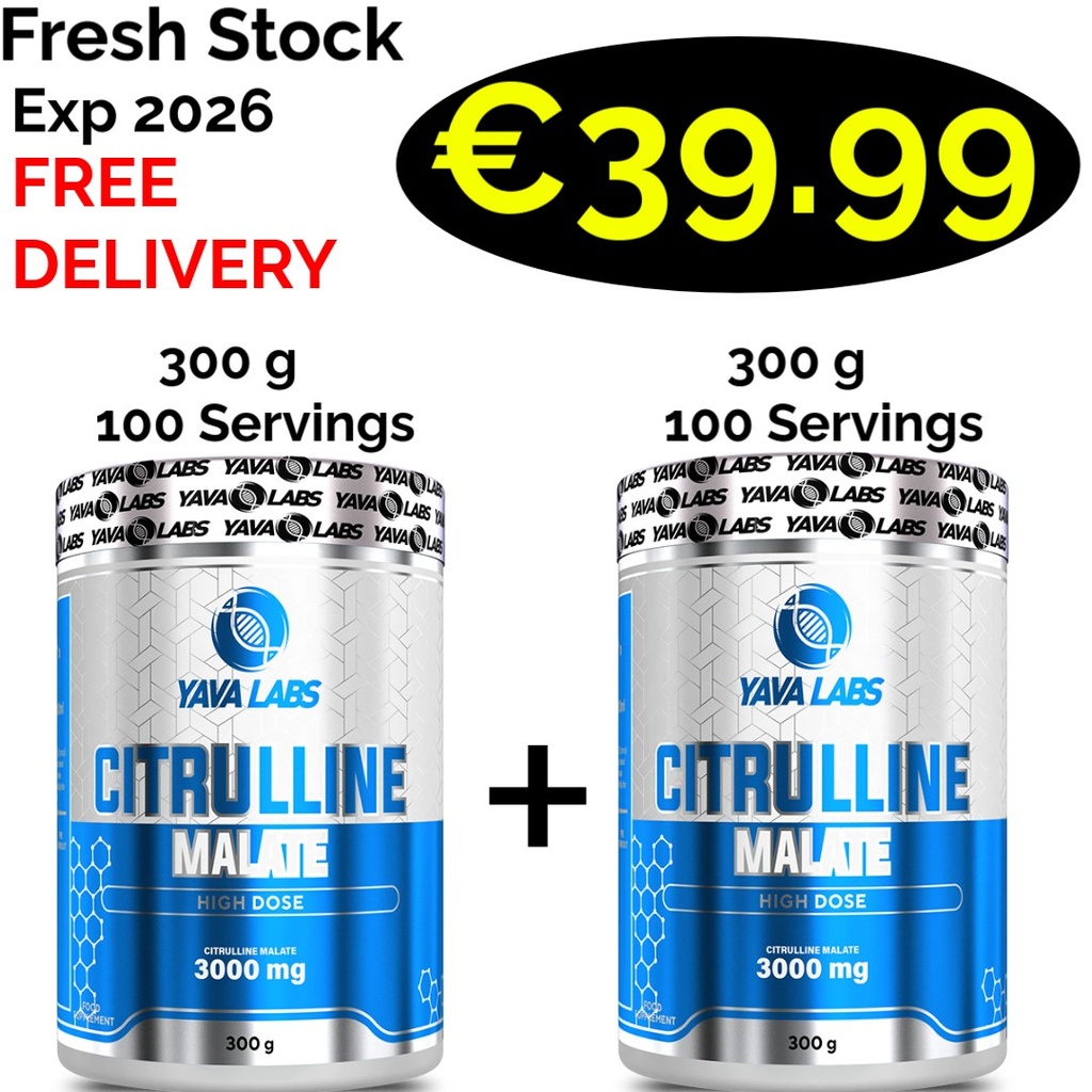 1+1 FRESH STOCK!!! Yava Labs Citrulline Malate 600 g - 200 Servings