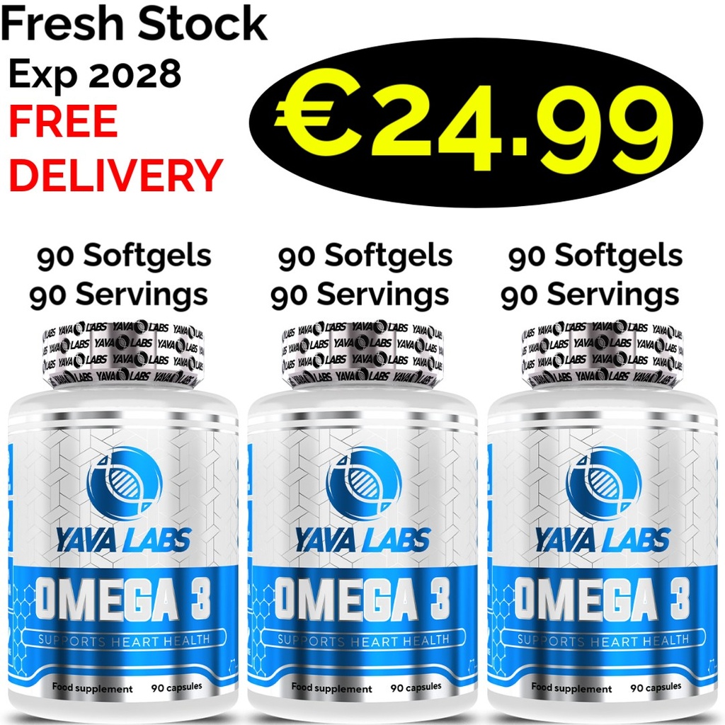 3x FRESH STOCK!!! Yava Labs Omega 3 270 Softgels - 270 Servings