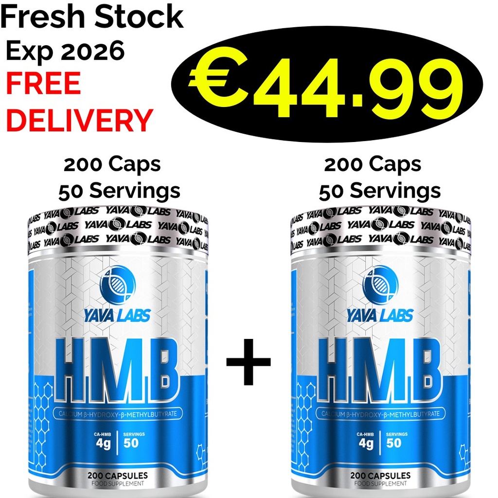 1+1 FRESH STOCK!!! Yava Labs HMB 400 Caps - 100 Servings