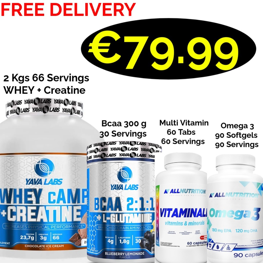 2 in 1 Yava Labs Whey cAMP + Creatine 2000 g  2 - In - 1 - 66 Servings + 3 Products