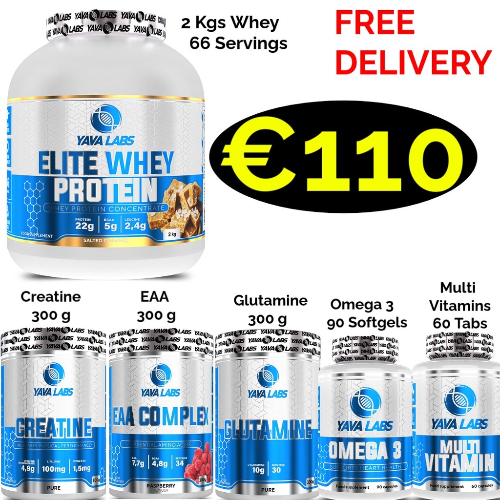 Yava Lab Elite Whey Protein 2000 g - 66 Servings + 5 Products