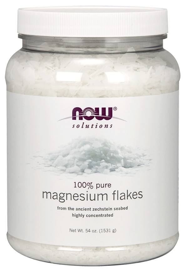 Now Magnesium Flakes 1531 g For Natural Bath Additive