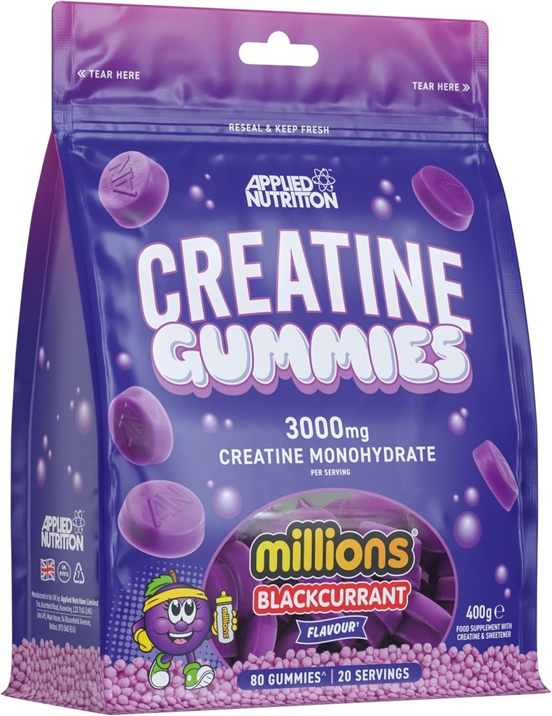 Applied Nutrition Creatine Monohydrate Gummies 3000 mg  - 80 Gummies