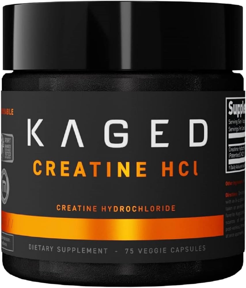 Kaged Muscle, Patented C-HCL Creatine 75 Veggie Caps - 75 Servings