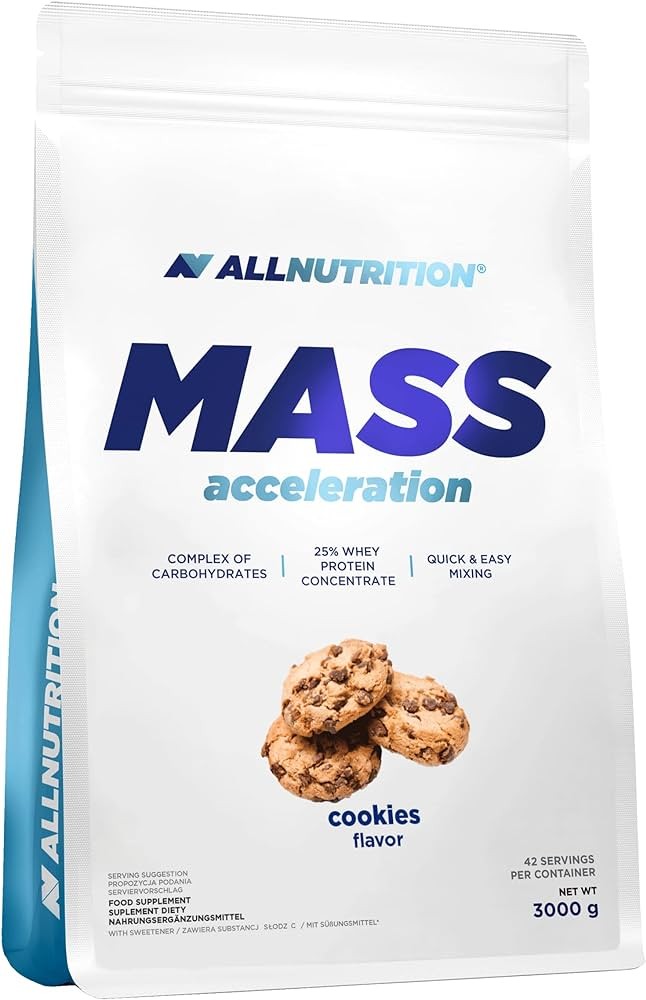 Exp 31/10/2025 ALL NUTRITION MASS ACCELERATION 3000 g - 43 Servings