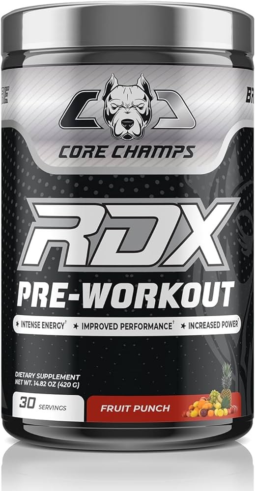 Exp 27/10/2025 CORE CHAMPS RDX Pre-Workout 420 g - 30/60 Servings