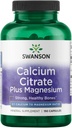 Swanson Calcium Citrate Plus Magnesium 150 Caps - 75 Servings