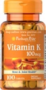 Puritan's Pride Vitamin K 100 mcg 100 Tabs -Servings