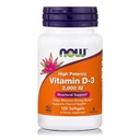 Now Vitamin D3 2,000 IU 120 softgels - 120 Servings
