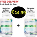 1+1 FRESH STOCK!!! ALL Nutrition Berberine 180 Caps - 180 Servings