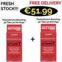 1+1 FRESH STOCK!!! Musclemeds Testosterone Boosting VITAMIN T 180 Tabs - 60 Servings