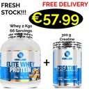Yava Lab Elite Whey Protein 2000 g - 66 Servings + 300 g Creatine 60 Servings