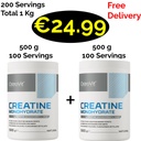1+1 Fresh Stock!!! OstroVit Creatine Monohydrate 1000 g - 480 Servings