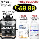 CORE CHAMPS 100% WHEY PROTEIN 2.26 Kgs - 65 Servings + 2 Products