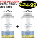 1+1 FRESH STOCK!!! MyProtein Alpha Men 240 Tabs - 120 Servings