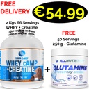2 in 1 Yava Labs Whey cAMP + Creatine 2000 g  2 - In - 1 - 66 Servings + 250 g Glutamine